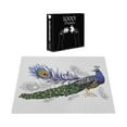 thumbnail image 4 of Ambesonne Peacock Jigsaw Puzzle, Wild Peacock Feather, Heirloom-Quality Fun Activity for Family Durable Cardboard, 1000 pcs, Multicolor, 4 of 6