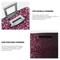 thumbnail image 3 of Fuzoiu Pink Glitter Sparkles A Print Suitcase Cover,Washable Luggage Covers for Suitcase,Elastic Luggage Protector Cover,Scratch Resistant Travel Suitcase Covers-Medium, 3 of 7