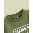thumbnail image 5 of vera natura Baby Boy Summer Outfits Short Sleeve Letter Printed T-Shirt + Pocket Shorts Set Clothes, 5 of 9