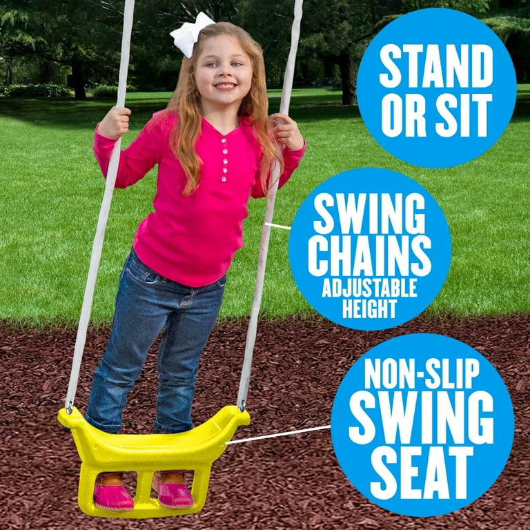 XDP Recreation Rising Sun Playset: Swing Set, See Saw, Glider
