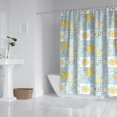 thumbnail image 2 of Pioneer Flower Floral Print Pattern Shower Curtain 84”x72", Bathroom Decorative Shower Curtain Set with 12 Hooks, Waterproof Washable, 2 of 6