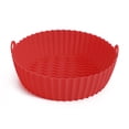 thumbnail image 1 of Bandeja para hornear Pontos, reutilizable, antiadherente, de silicona, para freidoras de aire, bandeja para horno, pizza frita, cesta para pollo, accesorios para freidoras de aire, 1 of 8