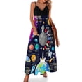 thumbnail image 2 of Space Universe Infographics Big Bang Sleeveless Dress party dresses woman summer women's dress elegant guest wedding dress, 2 of 6