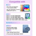 thumbnail image 2 of Magnetic Keyboard Mouse Combo Folio with RGB Backlight Keypad & Pen Slot for iPad 10 / iPad 11 A16, iPad Air 4 / Air 5, iPad Air 11 M2/M3/M4,Purple, 2 of 9