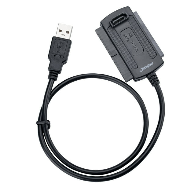 AGPtek NEW USB 2.0 to 2.5" IDE Hard Drive Converter Adapter Cable + AC Power - Walmart.com