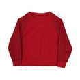 thumbnail image 4 of Spazoro Kids Girls Shirts Tee, Long Sleeve 2025 Solid Color Crew Neck Casual Loose Tops for Child Girls Red Size 13T, 4 of 9