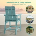 thumbnail image 2 of Sonerlic Adirondack Chair, Patio Bar Stool Furniture for Outdoors,Lake Blue, 2 of 8