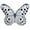 White, variant on JWH 3D Handmade White Soft Plush Butterfly Throw Pillows for Couch Sofa Chair Home Decoration 13x17inch