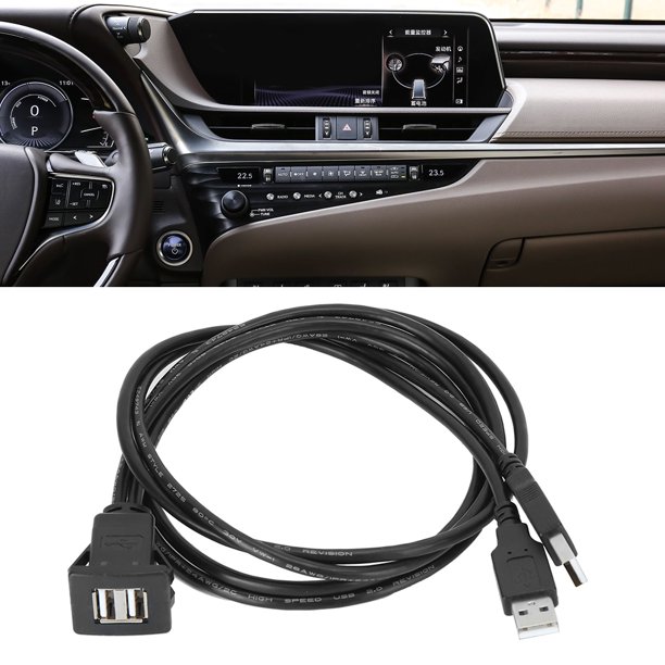 Cable de Extensión USB 2.0, Adaptador de Datos del Automóvil para Uso del Tablero: Interfaz Dual Con opciones de Longitidud Versáil