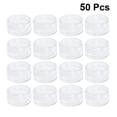 thumbnail image 2 of 50pcs Contenedor cosmético Vacío 5g / 5ml Plástico Redondo Cosmético Tarro Olla con tapa (transparente), 2 of 5