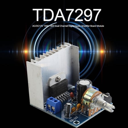 TDA7297 2x15W Digital Audio Amplifier DIY Kit - AC/DC 12V Dual-Channel Module For Home Projects
