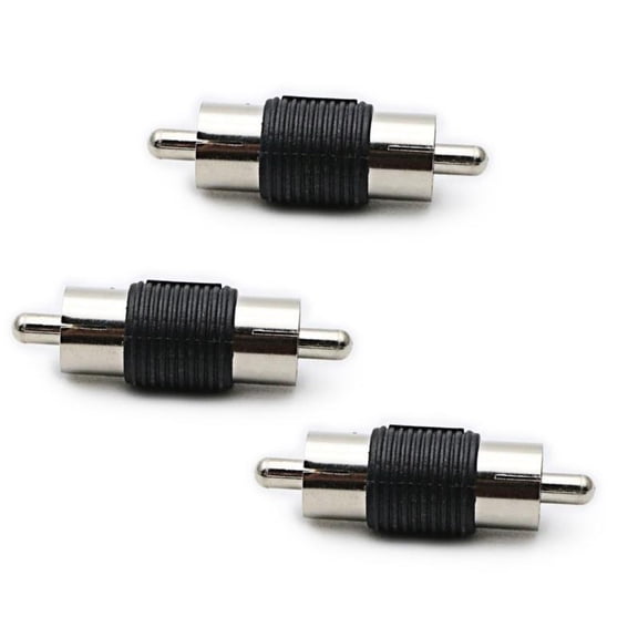 ANXPTIME Pack of 3 Video Male Coupler Connectors for Extending 2Male Connectors