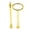 "Golden,2 Tier", variant on 2/3 Tiers Cake Rod Plate Stand Handle Fitting Hardware Wedding Party Supplies