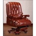 thumbnail image 2 of Real leather boss chair. Can lie high - grade massage computer chair. Home office chair real wood swivel chair..08 My Lux Decor Round, 2 of 18
