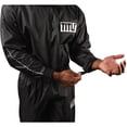thumbnail image 4 of Title Boxing Rip-Stop Nylon PVC Rubber Lined Sauna Suit W/ Hood - Medium - Black, 4 of 6