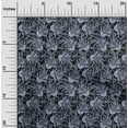 thumbnail image 2 of oneOone Cotton Jersey Dusty Blue Fabric Asian Paisley Craft Projects Decor Fabric Printed By The Yard 58 Inch Wide, 2 of 5