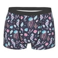 thumbnail image 5 of Uemuo Watercolor Marine Animals Pattern Men's Boxer Briefs,Trunk Anti-Chafing,Comfortable, Durable, and Stylish Underwear-Small, 5 of 9