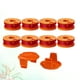 thumbnail image 3 of BRIGHTFUFU 10PCS / Set Cabezal de corte de corte Línea de nylon Cuerdas para cortar Bobinas de repuesto Bobinas con tapas Compatible para WORX WA0010 (Naranja), 3 of 8