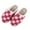 Watermelon, variant on dianhelloya 1 Pair Cozy Checkerboard Cotton Slippers Warm Soft Non-Slip Unisex Thickened Bottom Cotton Shoes Home Supply Black