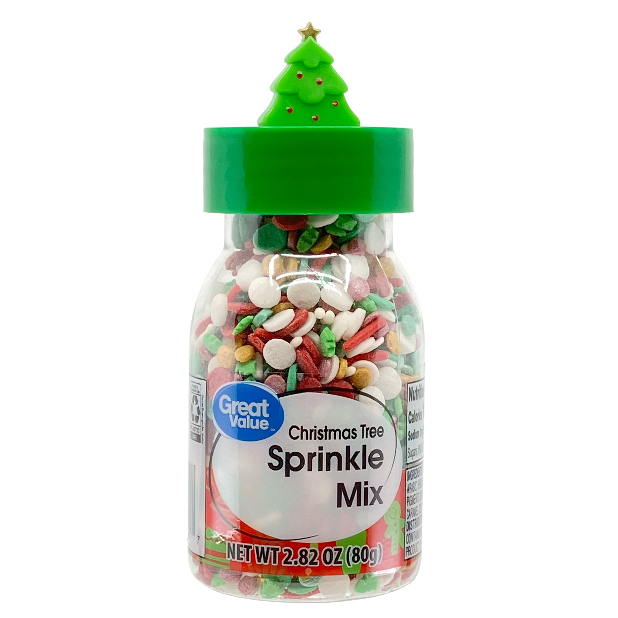 Great Value Christmas Tree Sprinkle Mix, 2.82 oz