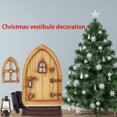 thumbnail image 4 of Juego decorativo navideño de minicasa de muñecas de 10 piezas Mini puerta decorativa de gnomo, 4 of 5