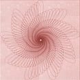 thumbnail image 1 of Ahgly Company Machine Washable Indoor Square Transitional Pastel Red Pink Area Rugs, 6' Square, 1 of 7