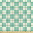 thumbnail image 2 of Ambesonne Geometric Fabric by the Yard Upholstery, Seafoam Ivory Chessboard, 10 Yards, Seafoam and Ivory, 2 of 5