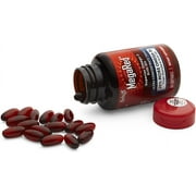 MegaRed Ultra Strength Krill Oil Omega 3 Supplement, 750mg Krill Oil – EPA & DHA & Antioxidant Astaxanthin for Heart Health, 80 Softgels, No Fish Oil Aftertaste (Pack of 2)