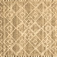 thumbnail image 1 of Ahgly Company Indoor Square Abstract Brown Contemporary Area Rugs, 8' Square, 1 of 4