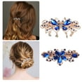 thumbnail image 3 of Unique Bargains Hair Barrettes Hair Accessories for Women Hair Clips Sparkly Glitter Rhinestones Hairpin 2 Pcs Blue, 3 of 7