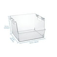 thumbnail image 3 of Mainstays Large Clear Plastic Stackable Bin for Closet with White Latches, 3 of 6