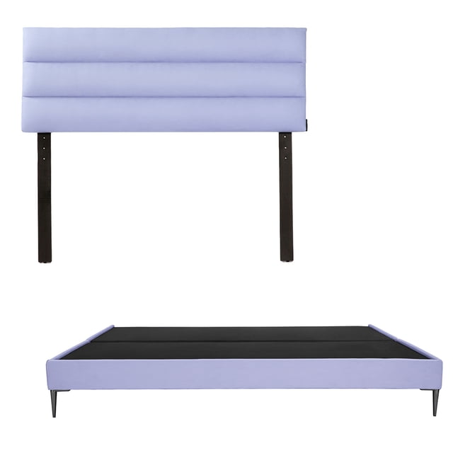 Base CAMA Slim King Size DICASA + Cabecera Logan Lila