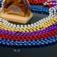 thumbnail image 6 of 24 Pcs Mardi Gras Beads Necklaces,6 Colors Christmas Necklaces 33 Inch 7 mm Metallic Bead Necklaces Party Beads Necklace Round Beaded Necklaces for Mardi Gras, Christmas, Carnival Party Favor, 6 of 6