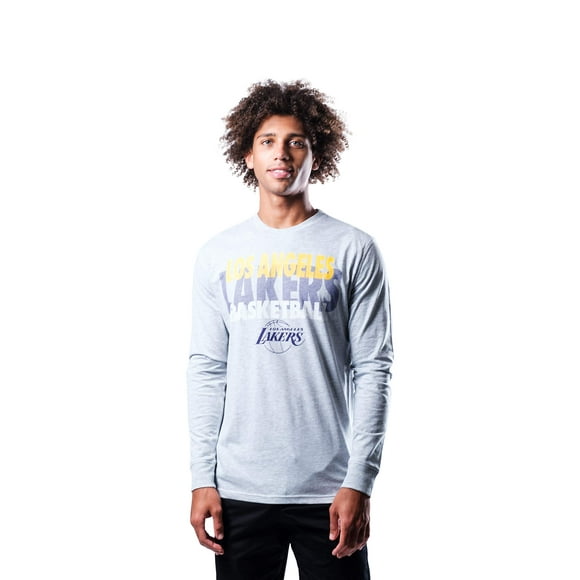 Ultra Game NBA Portland Trail Blazers Mens Supreme Long Sleeve Pullover Tee Shirt, Heather Gray, Medium