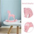 thumbnail image 3 of SHOWERORO 1Set Mini Furniture Wooden Rocking Horse Model for Home Decoration and Book Cabinets 9.63X9.24X2.36in, 3 of 7