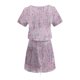 thumbnail image 4 of Mini Vestido de Verano Color Sólido Cuello en V Manga Corta Vestido de Becerro Medio, Vestido Corto de Verano, 4 of 5