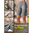 thumbnail image 5 of Deago Yoga Shorts for Women High Waist Workout Shorts Tummy Control Running Biker Shorts with Side Pockets (Gray, XXL), 5 of 7