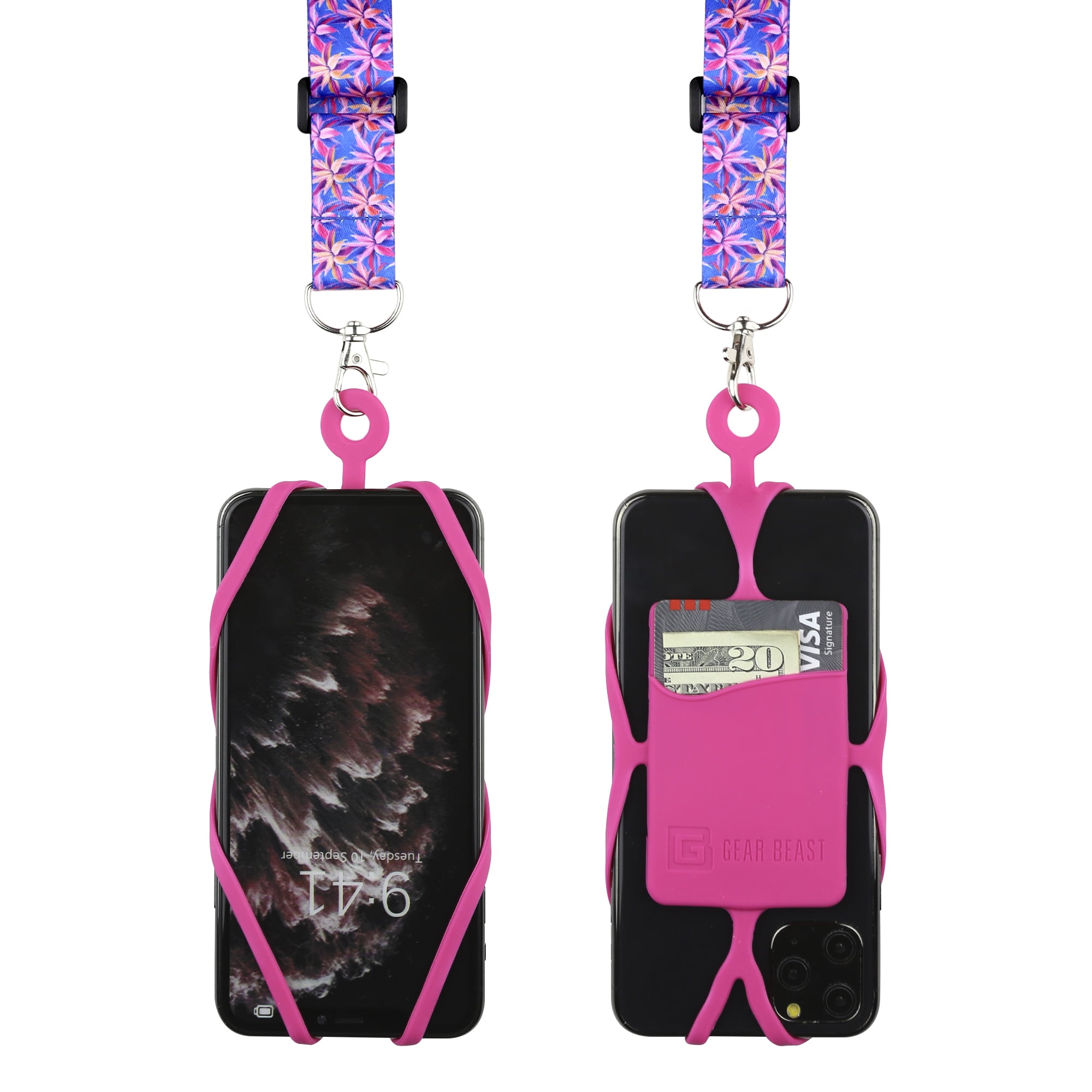 Gear Beast Cell Phone Lanyard with Adjustable Neck Strap Compatible