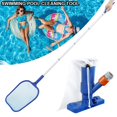 thumbnail image 3 of 4Pcs Pool Cleaning Net Leaf Skimmer Net Swimming Pool Cleaning Frame Net Pond Spas Leaf Debris Skimmer Rake Mesh Fountains Cleaner Swimming Pool Cleaning Tool, 3 of 7