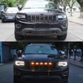 thumbnail image 4 of 5 luces delanteras para coche, compatibles con Durango 2011-2021, parrilla, LED amarillo, lente negra., 4 of 5
