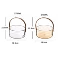 thumbnail image 2 of Cubitera con asas fáciles de transportar, cubos de hielo for fiestas, cubo de champán de vidrio transparente de 2,7 litros, fiestas en interiores y exteriores, 2 of 5