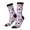 3 Black, variant on blue record rock Skull Print Adult Socks for Men & Women,Calf Socks, Ankle Socks,Boots Socks,Breathable Casual Sock,Unisex Crew Socks