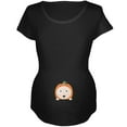 thumbnail image 1 of T-Shirt Doux de Maternité Noir pour Bébé Citrouille d'Halloween, 1 of 1