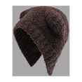 thumbnail image 2 of AJGRHE Cute And Versatile Solid Color Plush Bear Hat For Women Winter Warmth With Ear Coffee One Size, 2 of 5