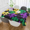 thumbnail image 5 of Coolnut Mardi Gras Tablecloth, Waterproof Washable Polyester Square Table Cover, Durable Tablecloth for Kitchen Dining Table Party Decor, 54"x54", 5 of 7