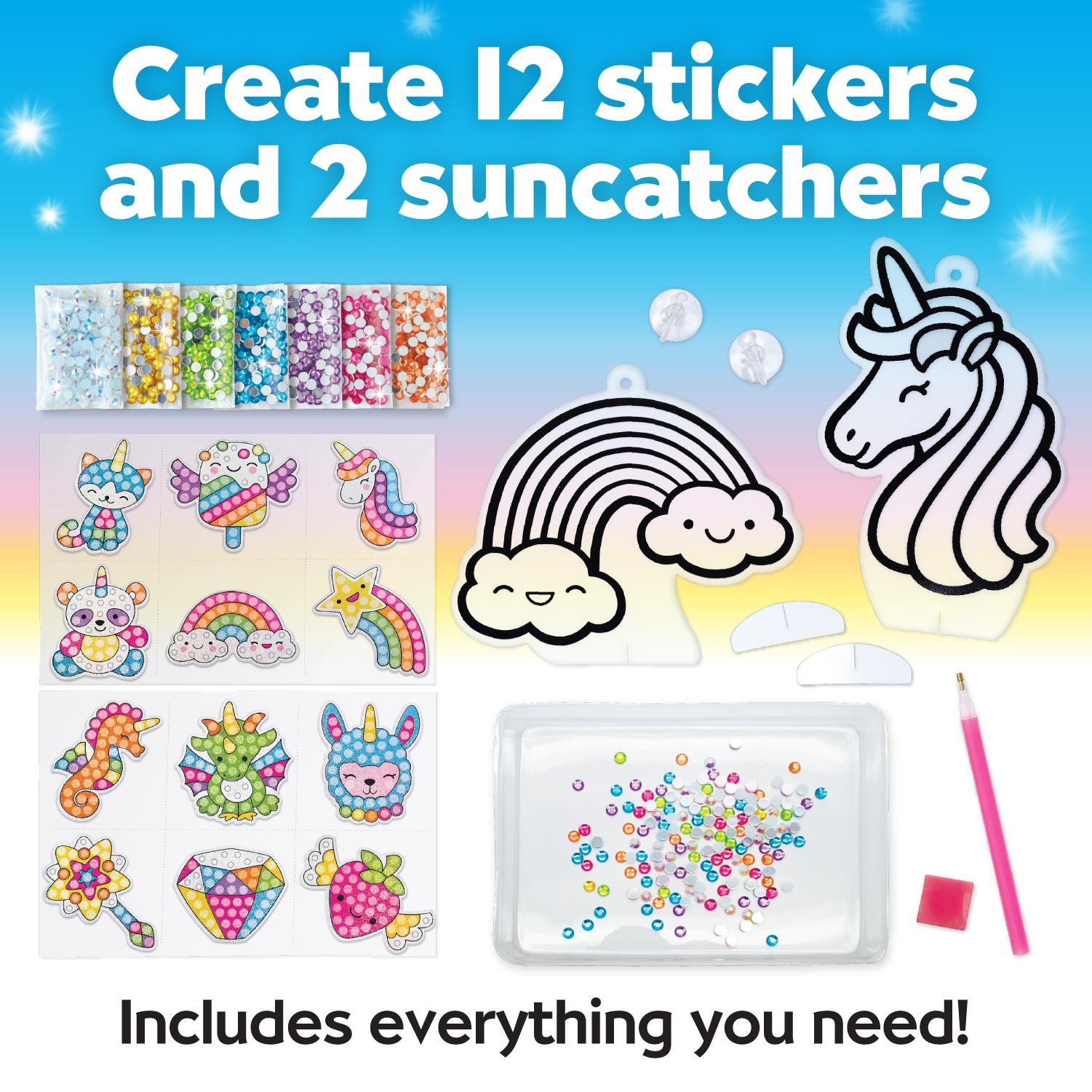 Creativity for Kids Big Gem Diamond Painting Kit: Magical Unicorn photo 4