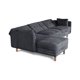 thumbnail image 4 of Sala Modular Sofá Cama Reversible Makora Velvet Gris Oxford Beehive Memory Foam Modelo Aperol, 4 of 8