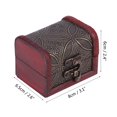 thumbnail image 4 of Caja de joyería de madera ANGGREK vintage sin olor, 4 of 8
