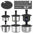 thumbnail image 4 of 1Pcs Silicone Lids - Fits Up to 10.5Inch Stock Pots - Compatible for Anova Culinary Sous Vide Precision Cookers Gray, 4 of 7