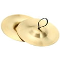 thumbnail image 1 of Unique Bargains Finger Cymbals, 1 Pcs 5.9 Diameter Copper Golden Tone, 1 of 5